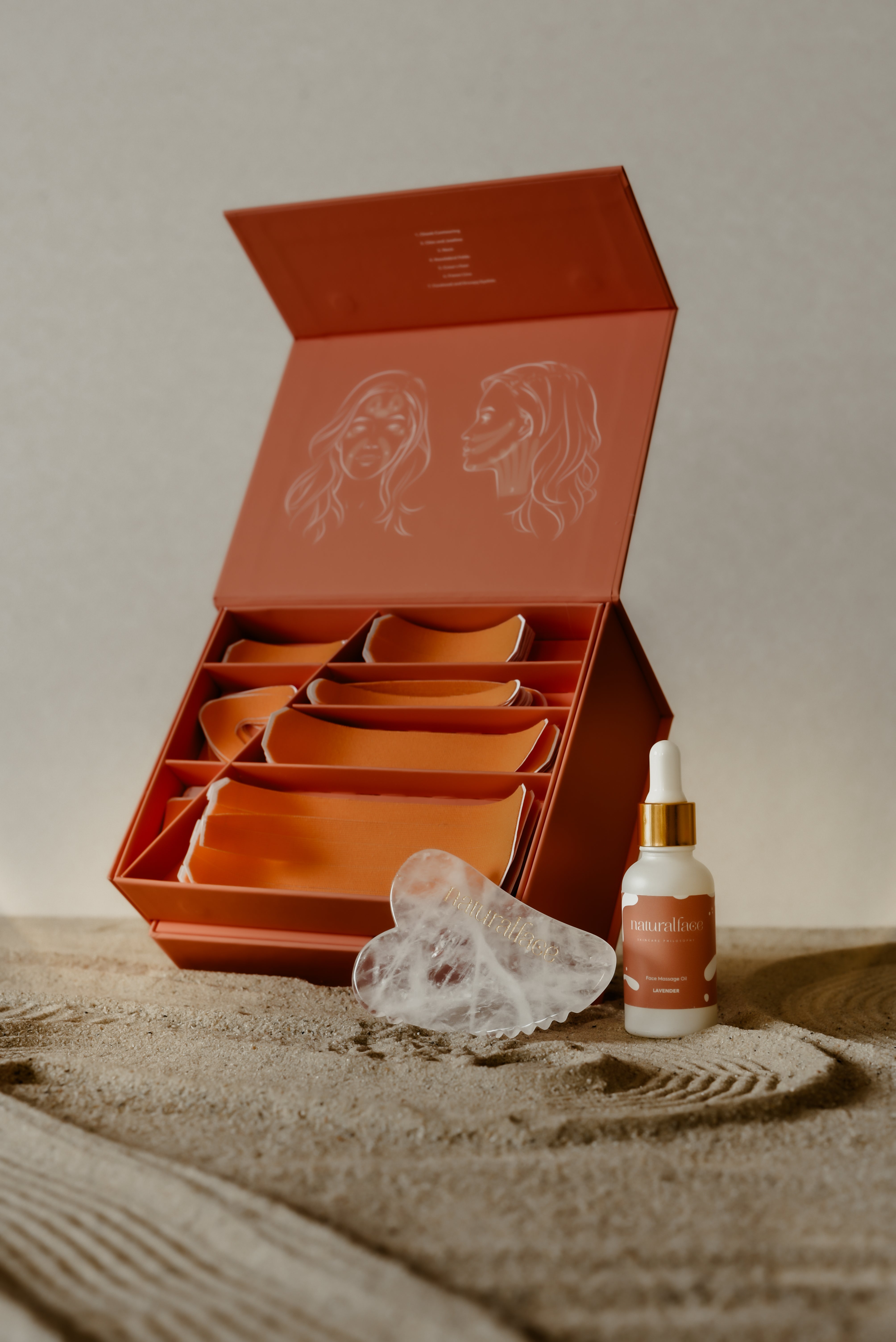 Natural Face Box Orange