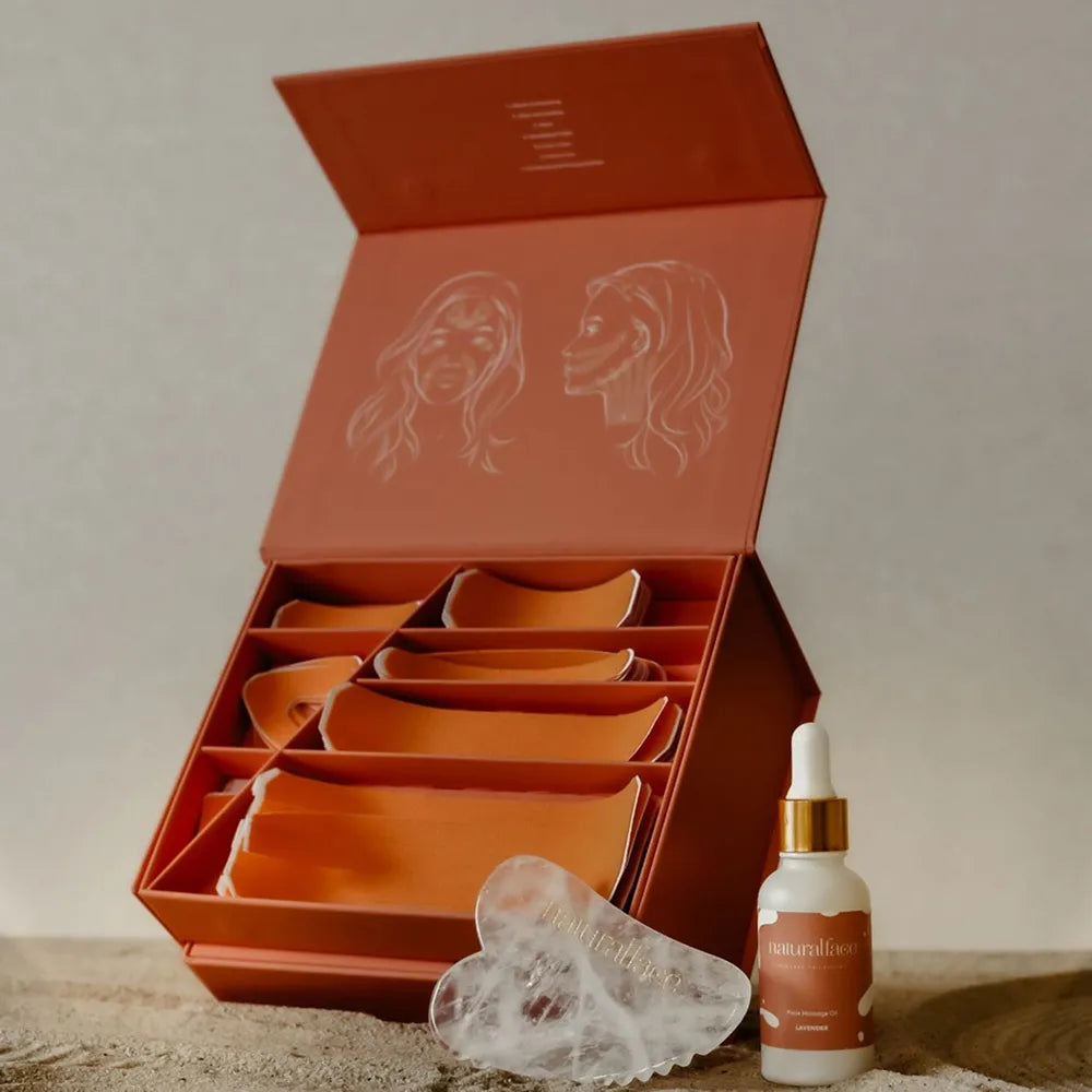 Natural Face Box Orange + Prezent